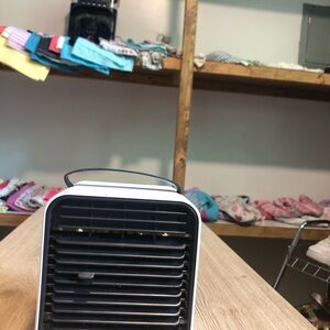 Portable Black and White Air Cooler